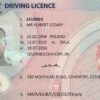 Buy British drivers license