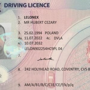 Buy British drivers license